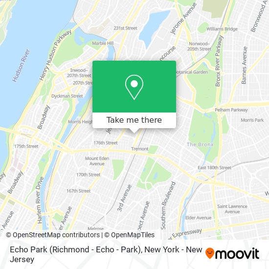 Echo Park (Richmond - Echo - Park) map