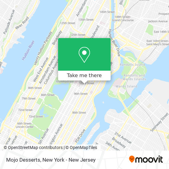 Mojo Desserts map