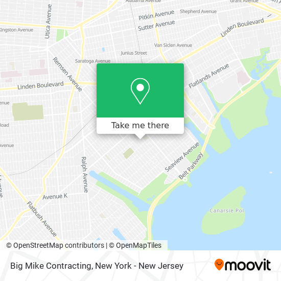 Big Mike Contracting map