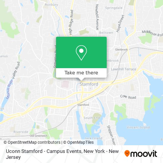 Uconn Stamford - Campus Events map