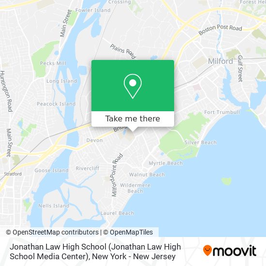 Mapa de Jonathan Law High School (Jonathan Law High School Media Center)