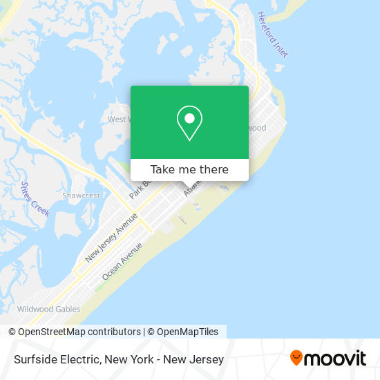 Surfside Electric map
