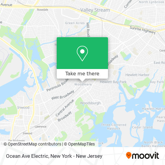 Mapa de Ocean Ave Electric