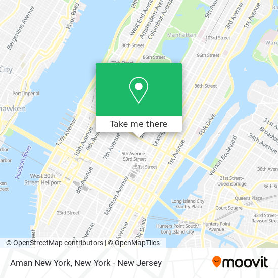 Aman New York map