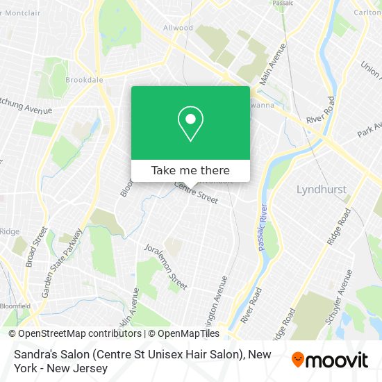 Sandra's Salon (Centre St Unisex Hair Salon) map