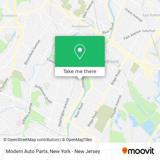 Modern Auto Parts map