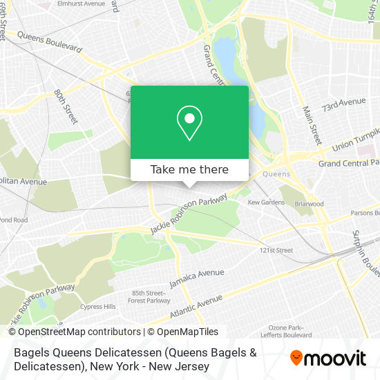 Bagels Queens Delicatessen map