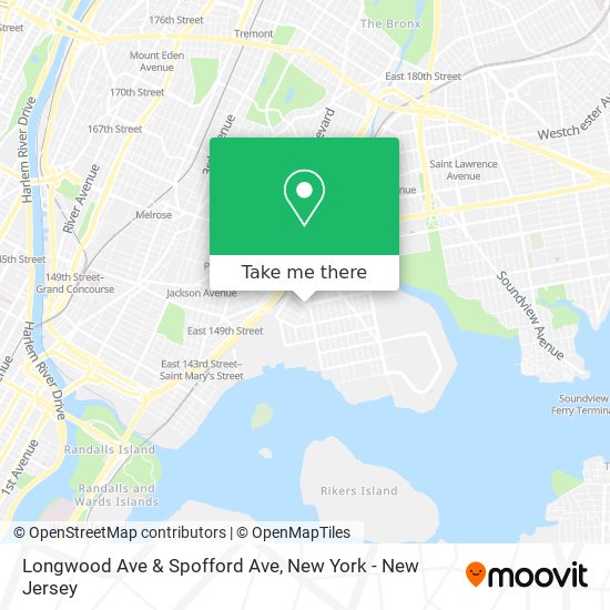 Mapa de Longwood Ave & Spofford Ave
