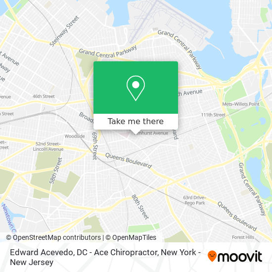 Mapa de Edward Acevedo, DC - Ace Chiropractor