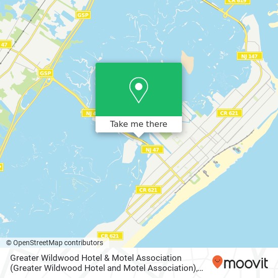 Mapa de Greater Wildwood Hotel & Motel Association