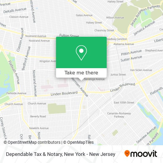 Dependable Tax & Notary map