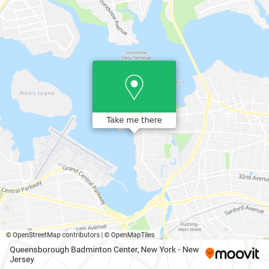Mapa de Queensborough Badminton Center
