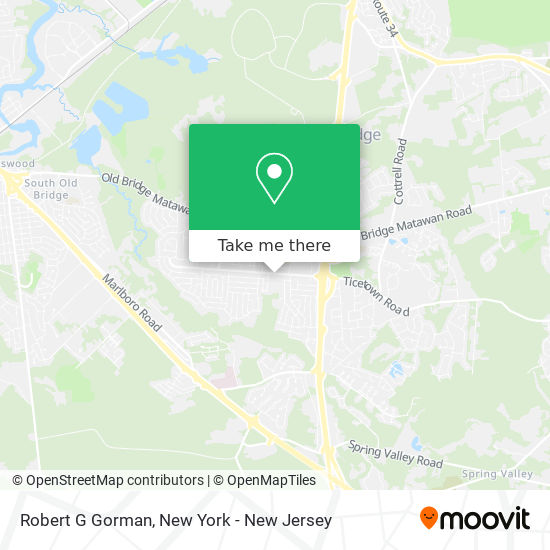 Mapa de Robert G Gorman