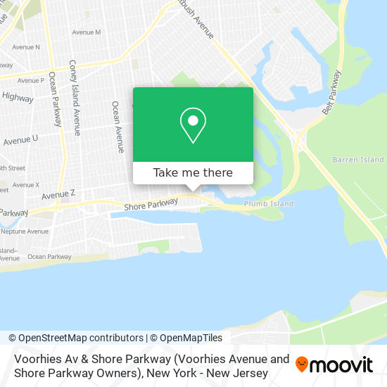 Voorhies Av & Shore Parkway (Voorhies Avenue and Shore Parkway Owners) map