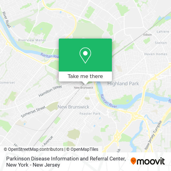 Parkinson Disease Information and Referral Center map