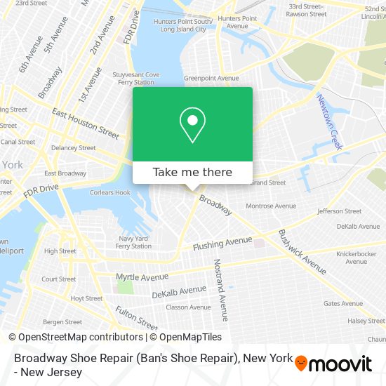 Mapa de Broadway Shoe Repair (Ban's Shoe Repair)