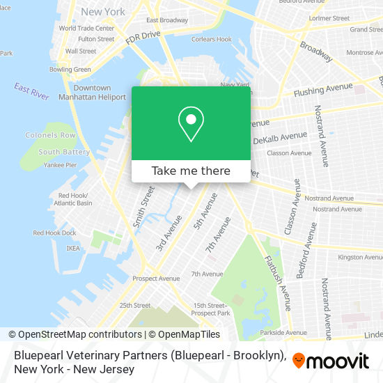 Mapa de Bluepearl Veterinary Partners (Bluepearl - Brooklyn)
