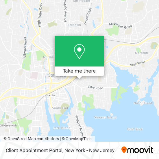 Mapa de Client Appointment Portal