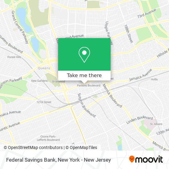 Federal Savings Bank map