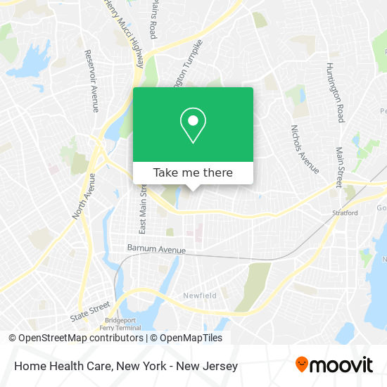 Home Health Care map