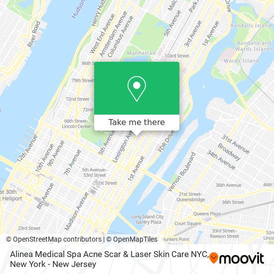 Alinea Medical Spa Acne Scar & Laser Skin Care NYC map
