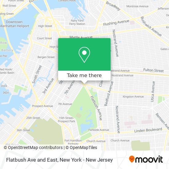 Mapa de Flatbush Ave and East