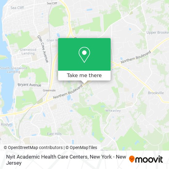 Nyit Academic Health Care Centers map