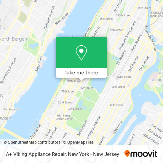 Mapa de A+ Viking Appliance Repair