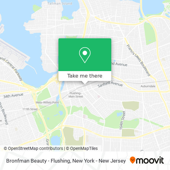 Bronfman Beauty - Flushing map