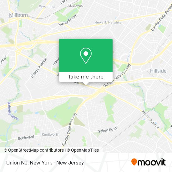 Union NJ map