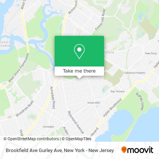 Mapa de Brookfield Ave Gurley Ave