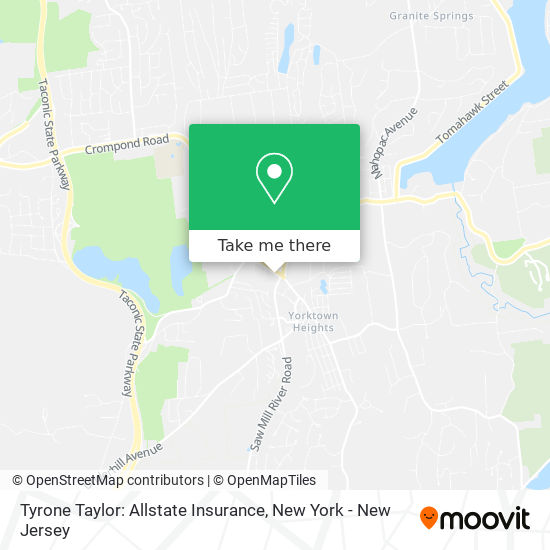 Tyrone Taylor: Allstate Insurance map