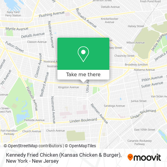 Kennedy Fried Chicken (Kansas Chicken & Burger) map