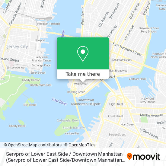 Mapa de Servpro of Lower East Side / Downtown Manhattan