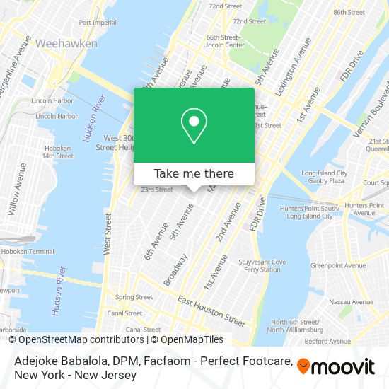 Mapa de Adejoke Babalola, DPM, Facfaom - Perfect Footcare