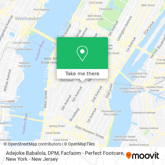 Adejoke Babalola, DPM, Facfaom - Perfect Footcare map