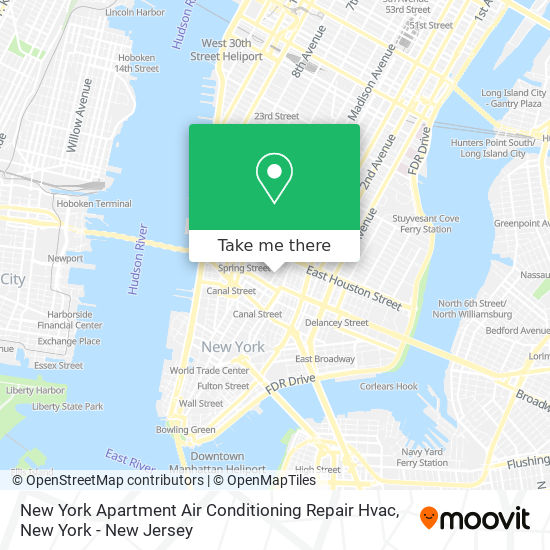 New York Apartment Air Conditioning Repair Hvac map