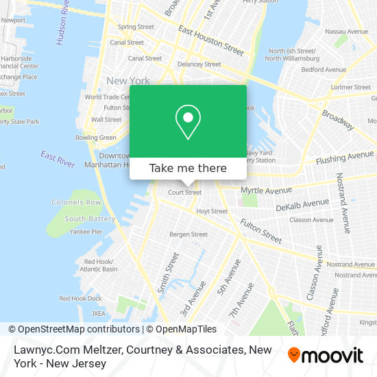 Lawnyc.Com Meltzer, Courtney & Associates map