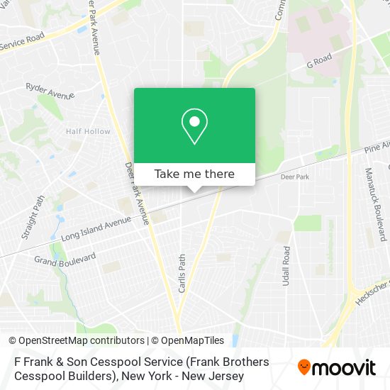 Mapa de F Frank & Son Cesspool Service (Frank Brothers Cesspool Builders)