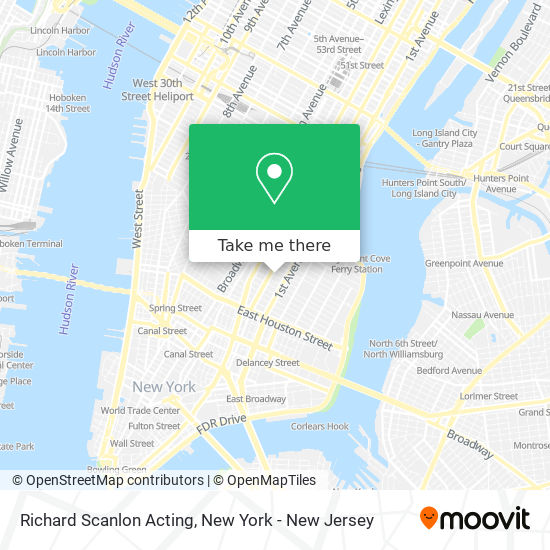 Richard Scanlon Acting map