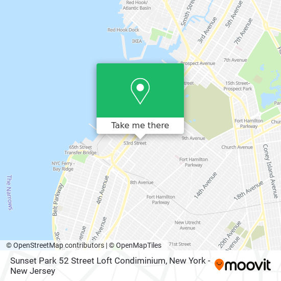 Mapa de Sunset Park 52 Street Loft Condiminium