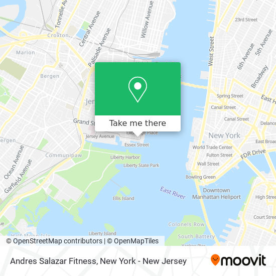 Mapa de Andres Salazar Fitness