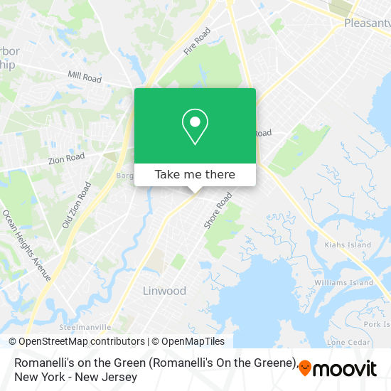 Mapa de Romanelli's on the Green (Romanelli's On the Greene)