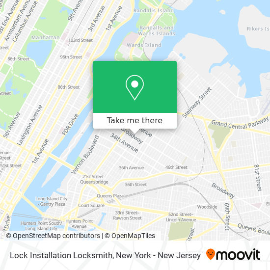 Lock Installation Locksmith map