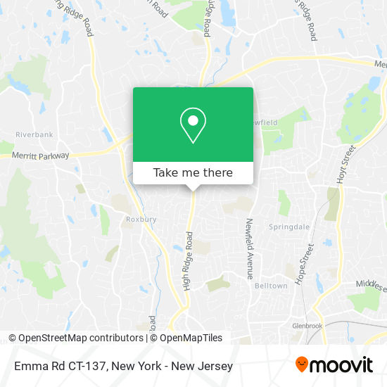 Mapa de Emma Rd CT-137