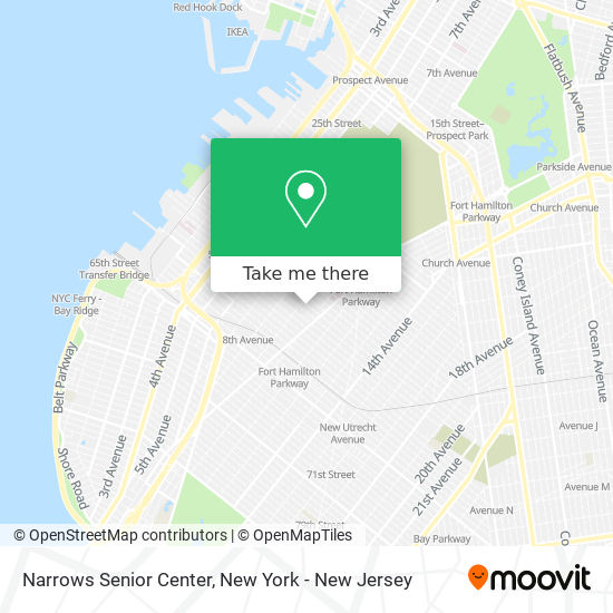 Mapa de Narrows Senior Center