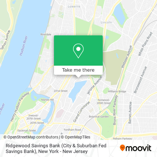 Mapa de Ridgewood Savings Bank (City & Suburban Fed Savings Bank)