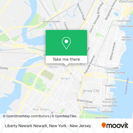 Mapa de Liberty Newark Newark