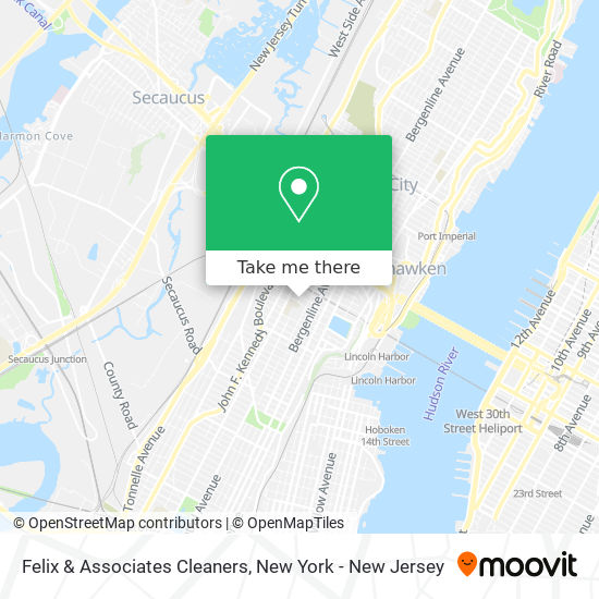 Mapa de Felix & Associates Cleaners