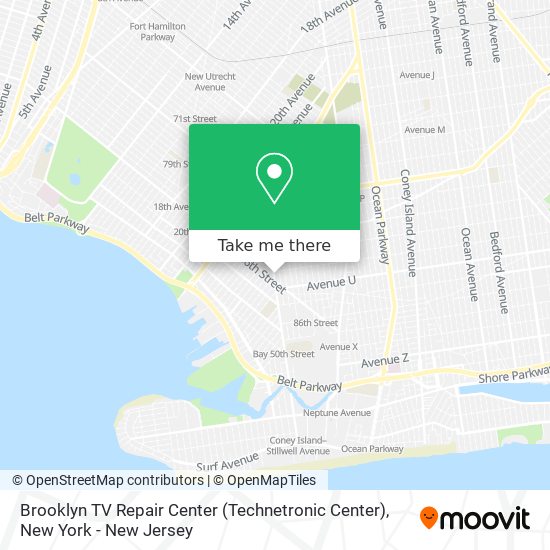 Brooklyn TV Repair Center (Technetronic Center) map